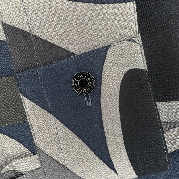 Hermes Genuine New Luxurious Virages Shirt Cashmere Silk Size 17/43 France - Picture 2 of 13